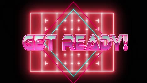 Animation-Von-„Get-Ready“-Text-über-Neon-Sportstadion