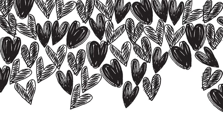 Hand-Drawn Heart Pattern