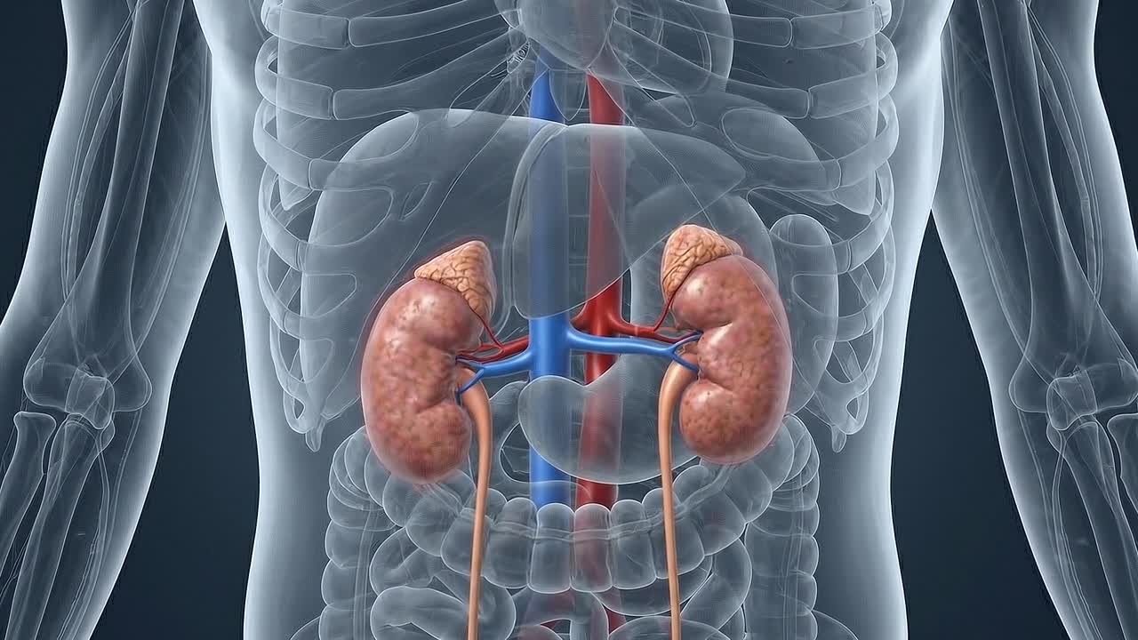 Transparent human body revealing internal organs including heart lungs liver and digestive tract anatomy