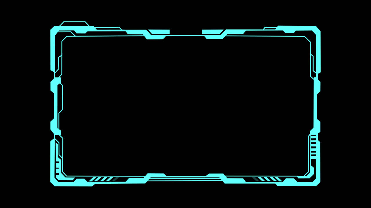 Light Blue Futuristic Frame