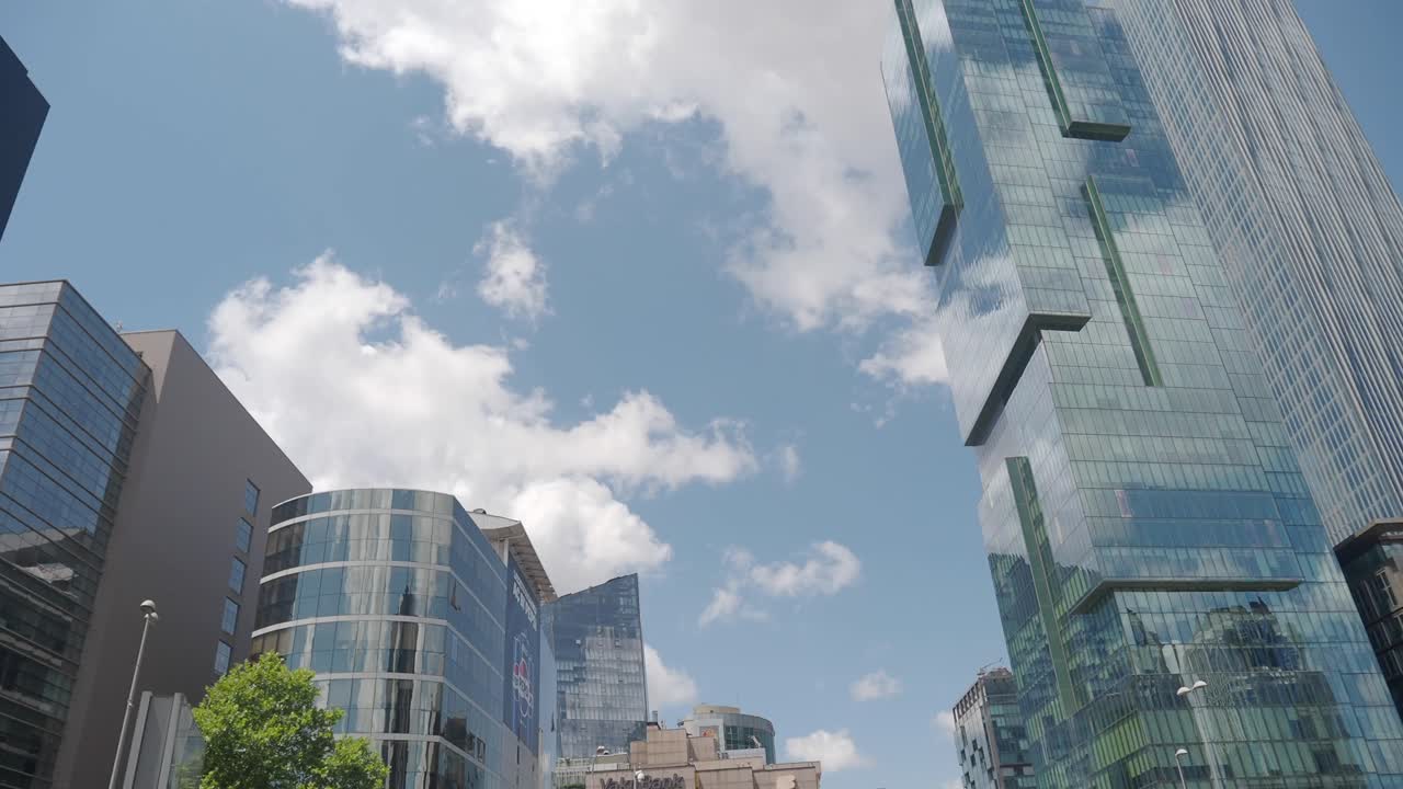 Modern Skyscrapers and Urban Cityscape