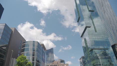 modern skyscrapers and urban cityscape