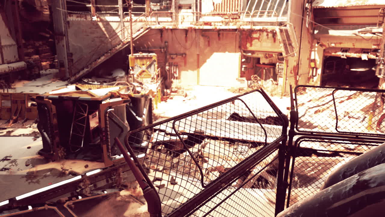 포스트 아포칼립스 공장의 폐허를 탐험합니다.