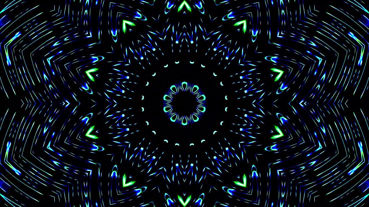 Seamless circle. 4K,bright light that arranges subtle color blue movements with dots waves