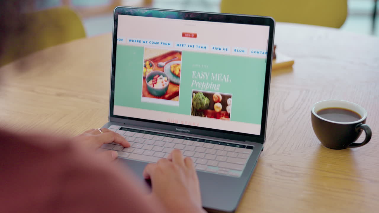 mercado de alimentos, pantalla de computadora