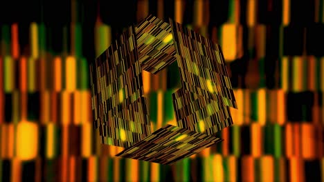 abstract 3d geometric cube art