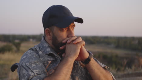 a soldier reflects