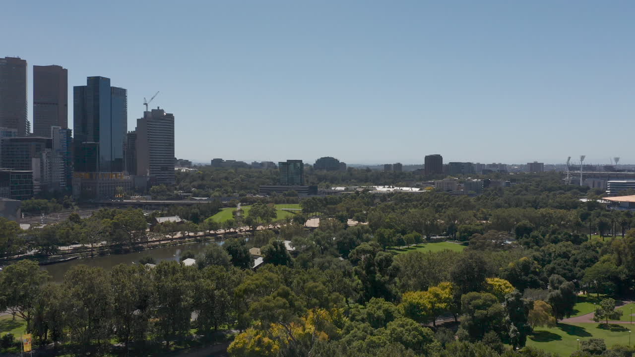 멜버른 아트 첨탑에서 본 멜버른의 전체 파노라마
