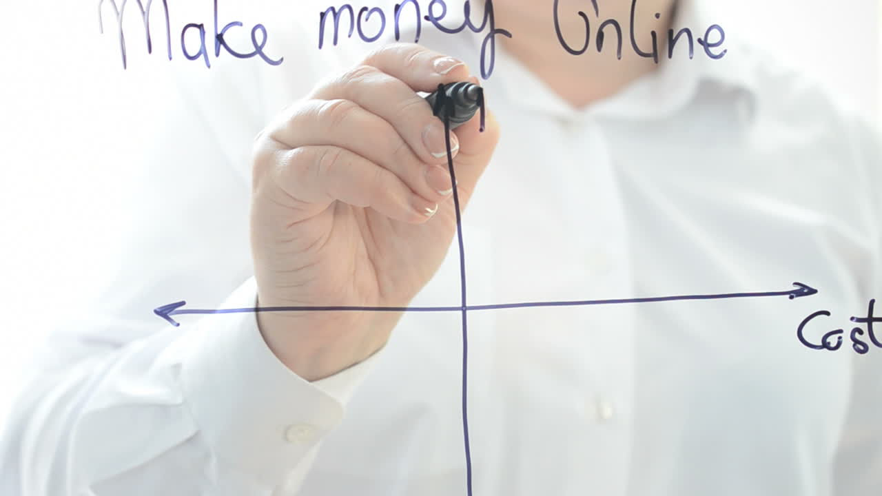 Make money online. We draw and write with a marker