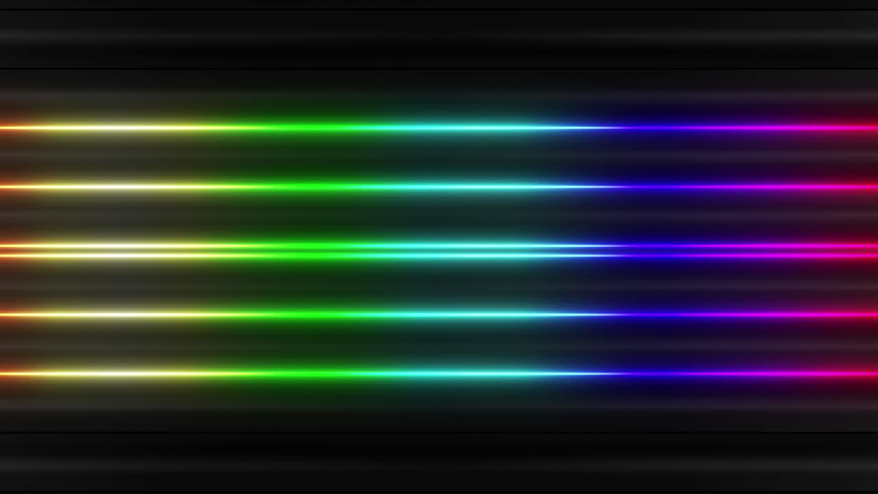 Abstract Neon Light Patterns