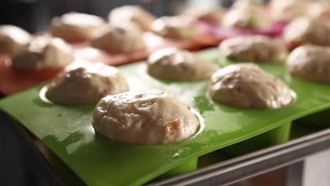 preparing homemade bread rolls