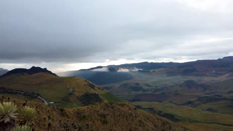 breathtaking panoramic view of andes mountains