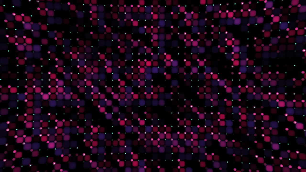 Red and Blue square tiles seamless loop in abstract animated mosaic. Background with simple motion graphics