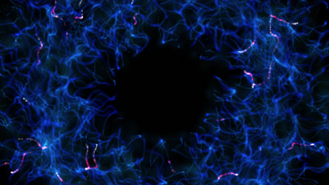 patrón de energía circular azul abstracto