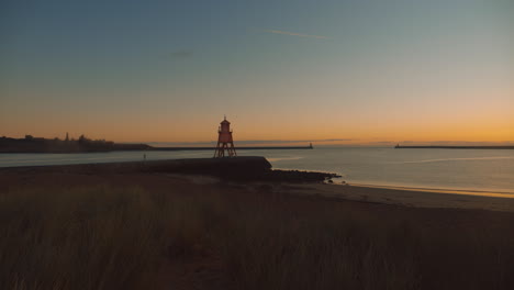 south shields wide angle at sunrise