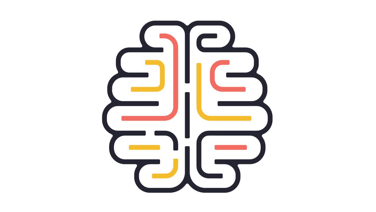 animación de los íconos de tormenta de ideas