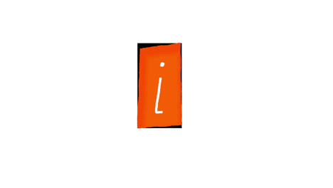 icono de información de color naranja