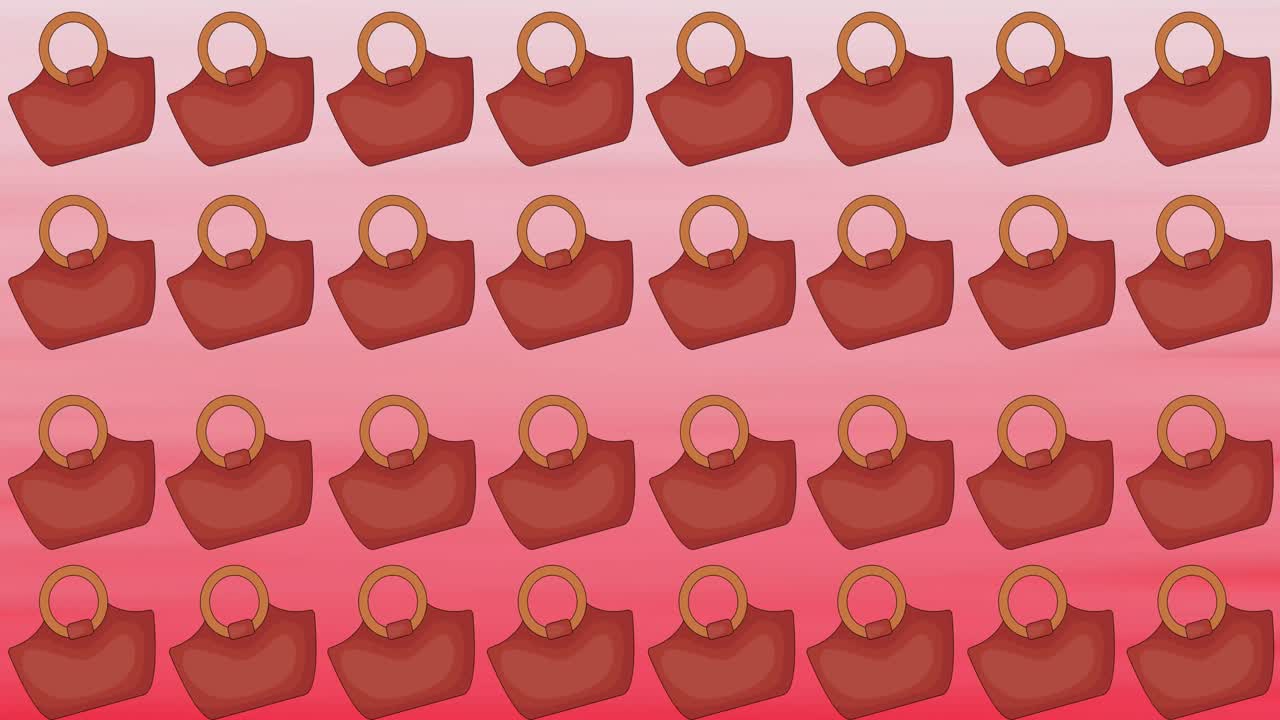 ⁇ 은 배경에 반복된  ⁇ 은 가방의 애니메이션