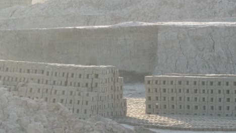 Stacked-Handmade-Bricks-Drying-In-Sindh.-Zoom-Out