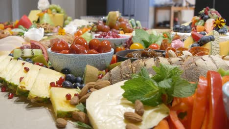 shot of delicious dessert, candies, sweets - fruits