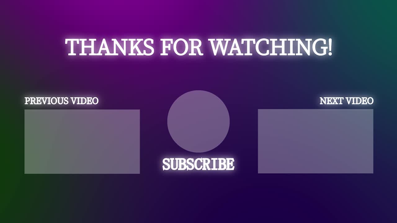 gradación simple de la tarjeta de finalización de la pantalla de finalización gráficos de movimiento