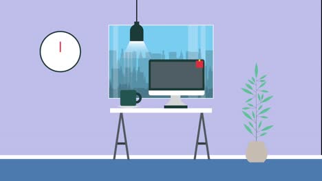 workspace office scene