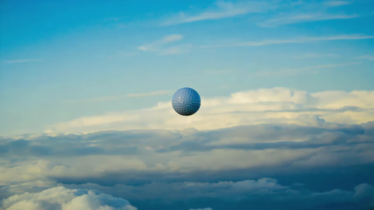 palla da golf nel cielo