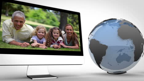 dispositivos multimedia con una imagen de la tierra cortesía de nasa.org