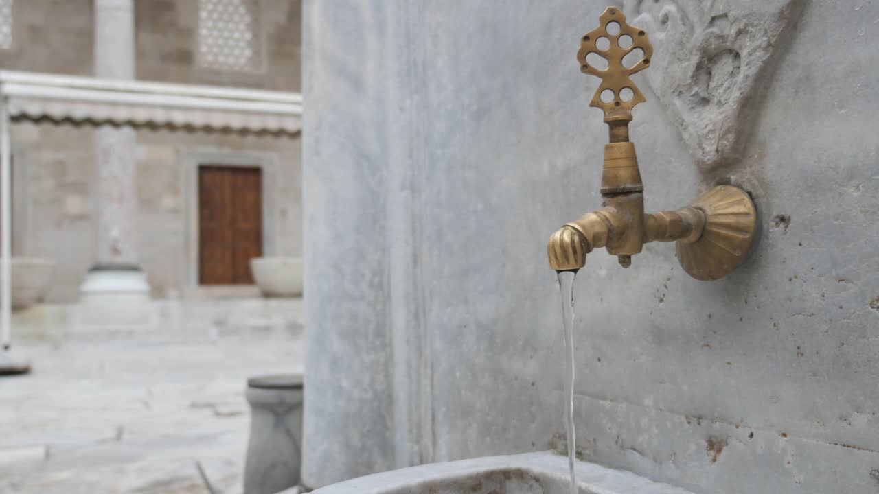 Antique Water Fountain in a Mosque