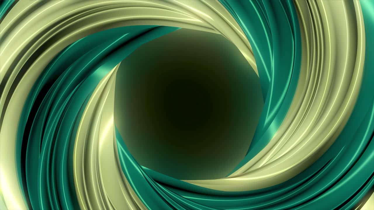Abstract Green and Gold Swirl Background