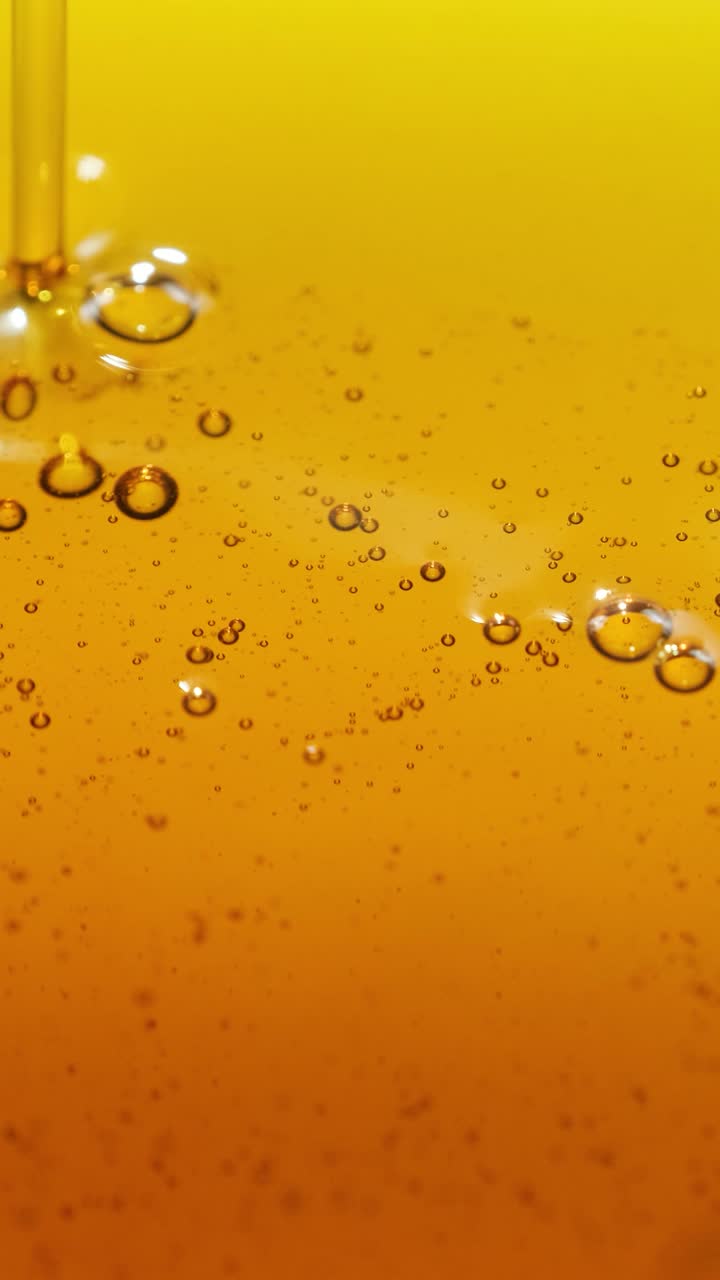 Close-up of Honey with Bubbles