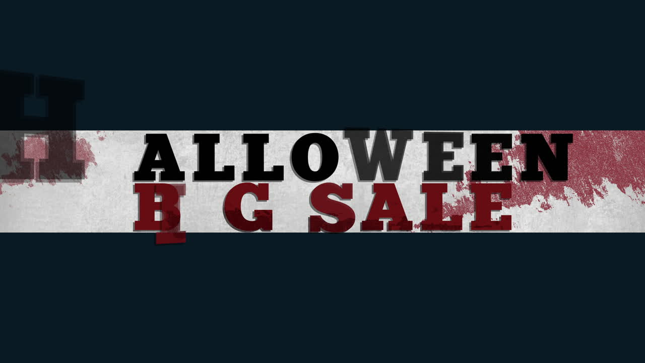 Stor Halloween-salg med rødt blod på mørk grunge-tekstur