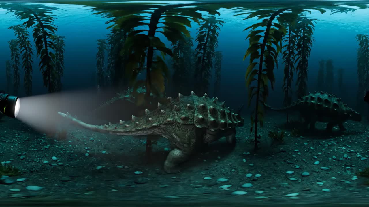 Dinosaur in a Kelp Forest