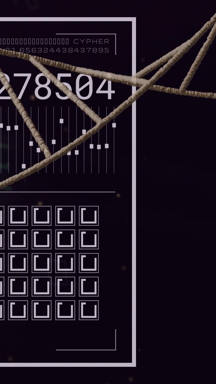 Vertical video: Rope entering, sweeping HUD top, numbers updating and markers shifting to show data