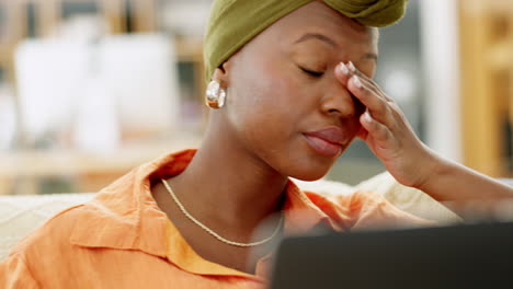 anxiety, breathing and stress business woman