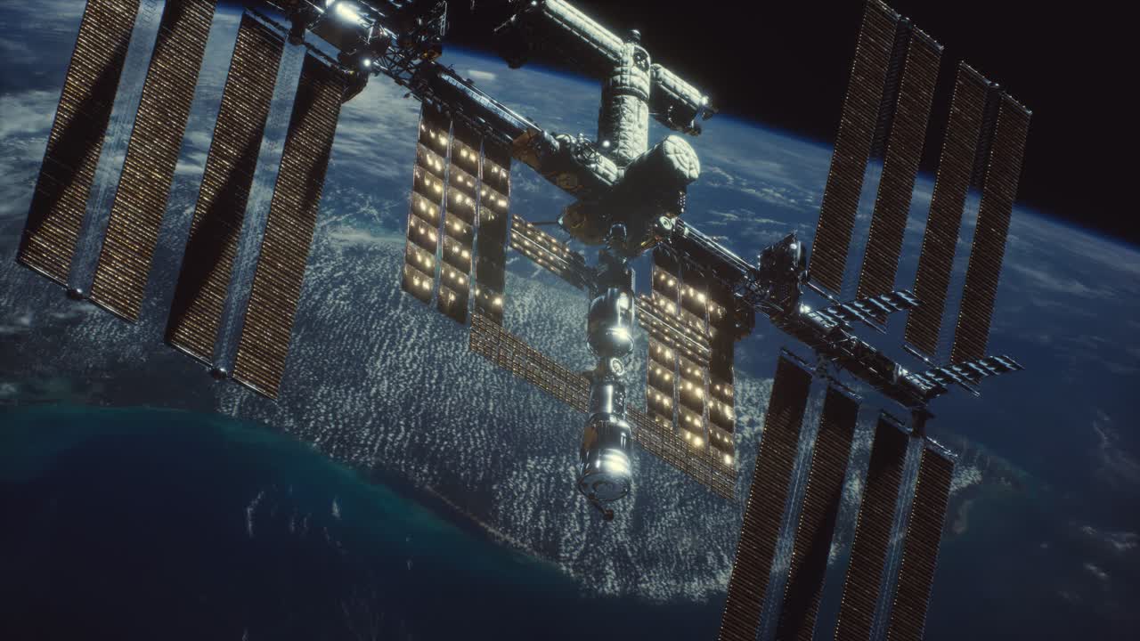 la estación espacial internacional. elementos de esta imagen proporcionados por la nasa