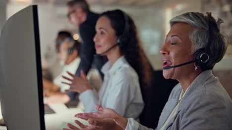 Call-center,-woman-and-customer-service