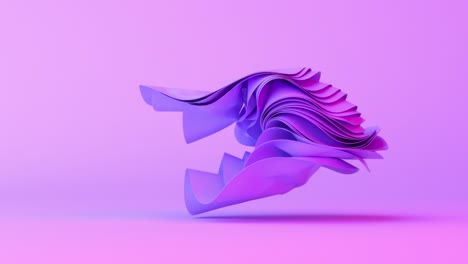 Abstract Purple Geometric Shape