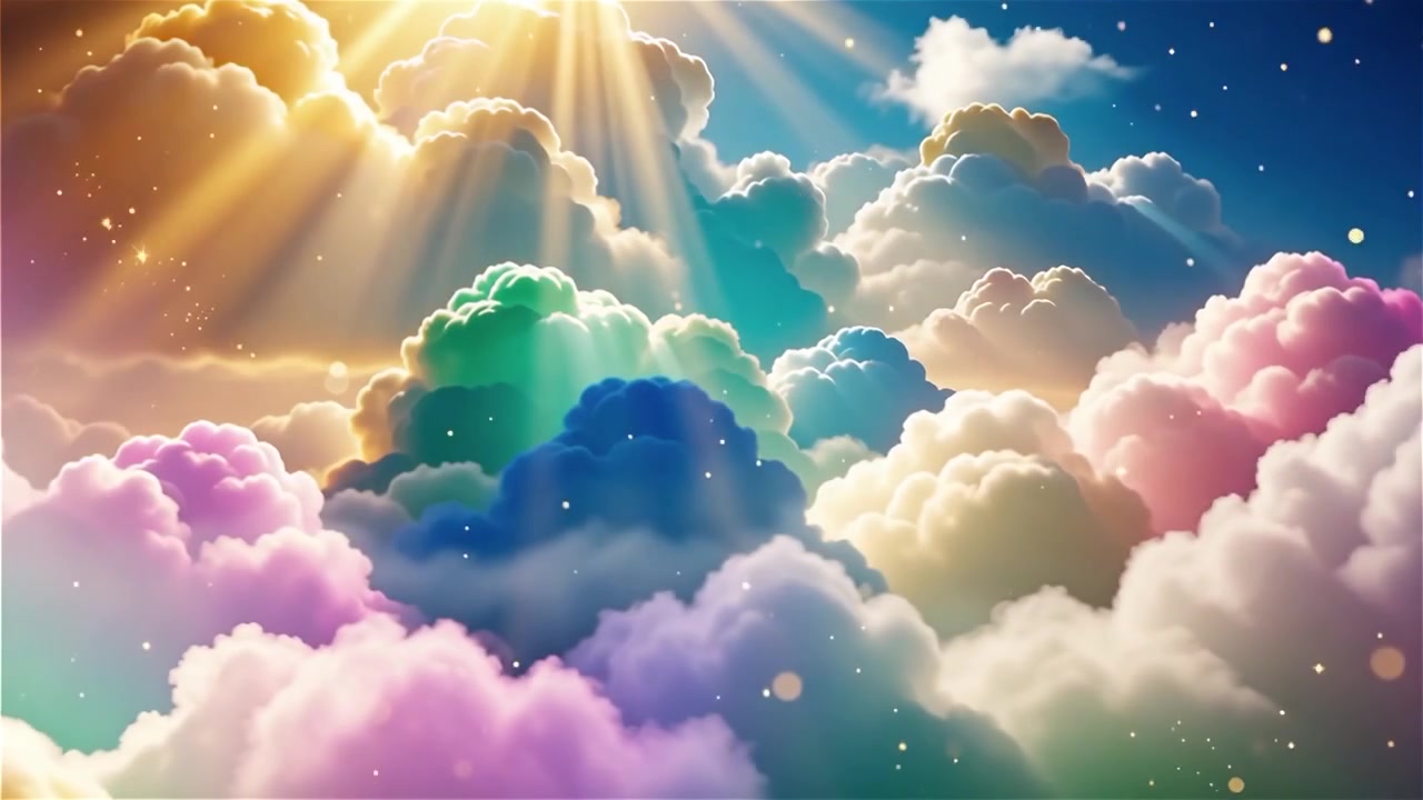 Christian Heavenly Light Worship Background