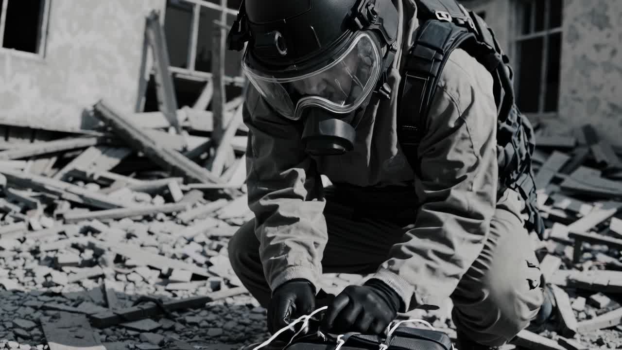 재난 구역에 있는 hazmat 팀