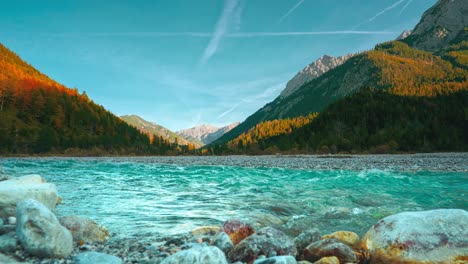 mountain river in the austrian alps