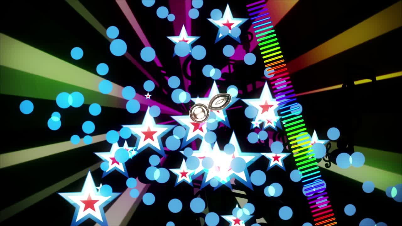 음악 스트럼 빈티지 vj 루프