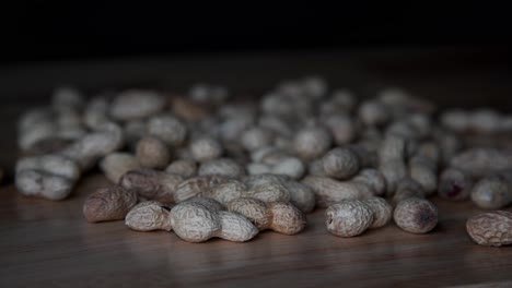 peanuts revealed on a table