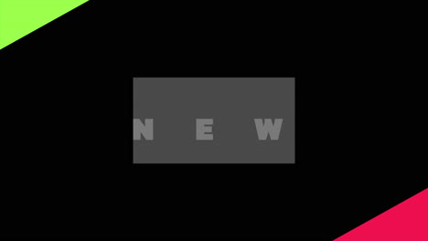 modern happy new year text on red and green gradient