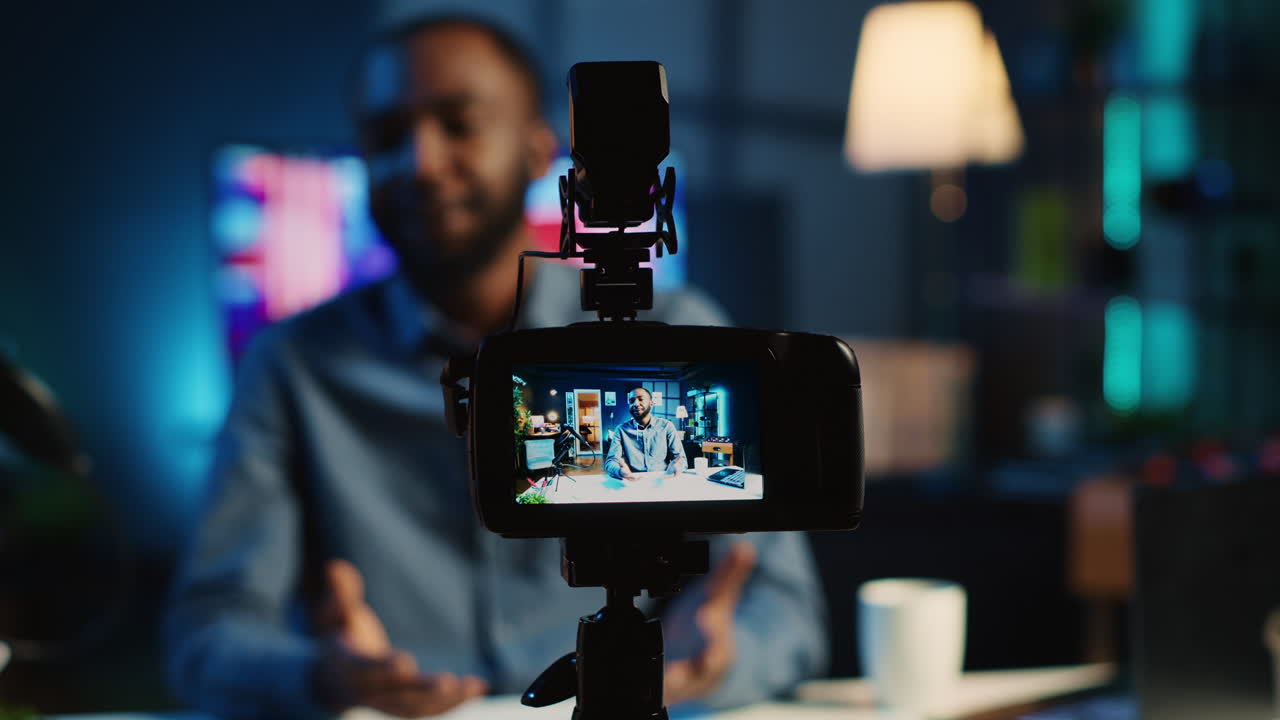 cámara de grabación de contenido profesional