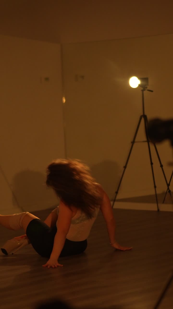 bailarina en el estudio