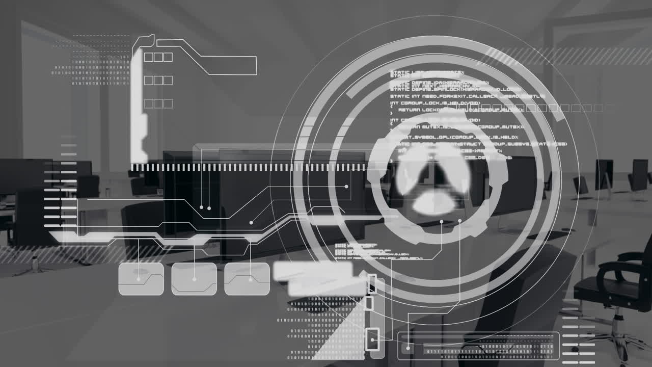 비어있는 사무실에 대한 데이터 처리와 디지털 인터페이스