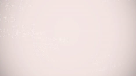 animación de ecuaciones matemáticas sobre un fondo blanco