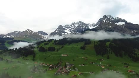 swiss alps mountain valley landscape