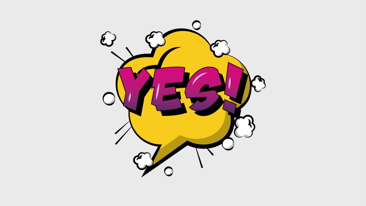 팝 아트 스피치 버블